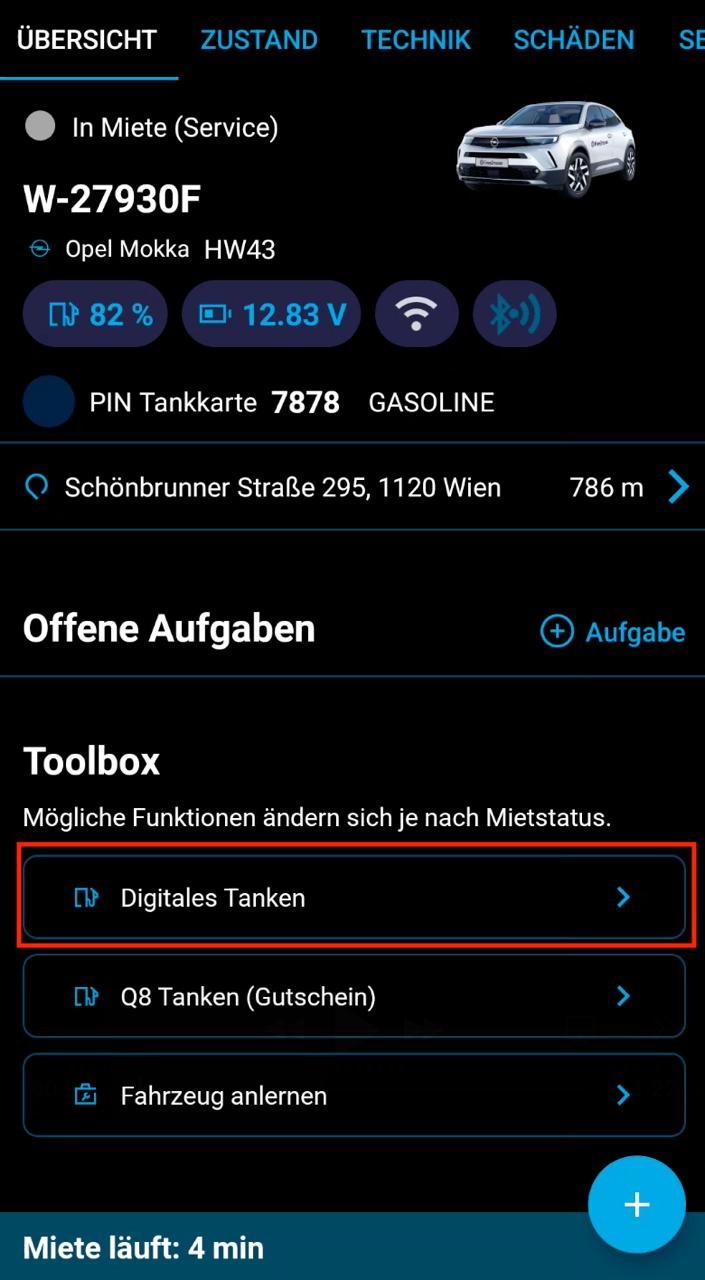 ISAbell Toolbox with Digital Fueling highlighted